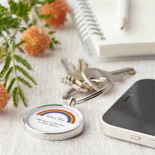 Porte-clés LGBT Rainbow Gay pride Love is Love or Your Text