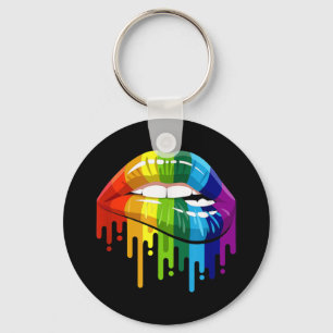 Porte-clés LGBT Rainbow Lip Gay pride