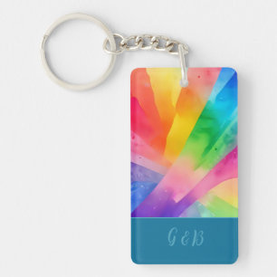 Porte-clés lgbtq coloré arc-en-ciel