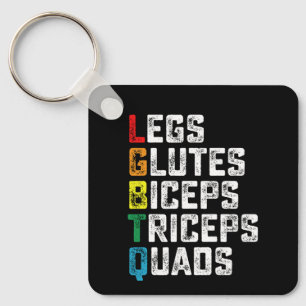 Porte-clés LGBTQ Jambes Fessiers Biceps Triceps Quadriceps Dr