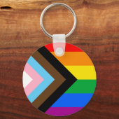 Porte-clés LGBTQ+ Porte - clé de la fierté de progrès (Recto)