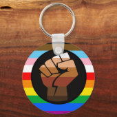 Porte-clés LGBTQ+ Progrès PDC Pride Indicateur (Recto)