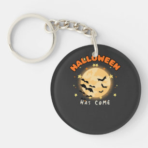 Porte-clés L'Halloween Est Arrivé Rétro Pleine Lune Chauves-S