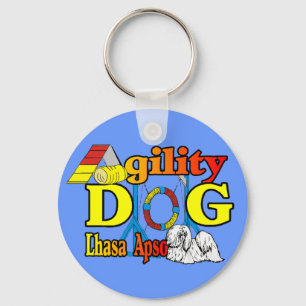 Porte-clés Lhasa Apso Cadeaux d'Agilité