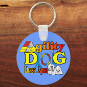 Porte-clés Lhasa Apso Cadeaux d'Agilité (Recto)