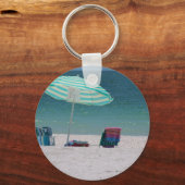 Porte-clés L'heure de la plage est proche (Recto)