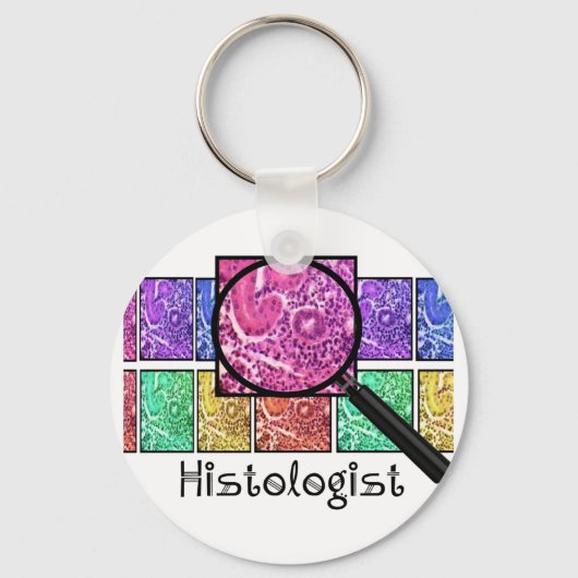 Porte-clés L'Histologue Dons Des Cellules Magnifiées Concepti (Recto)