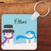 Porte-clés L'hiver est neige (Verso)