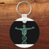Porte-clés L'homme de l'ADN biologique (Recto)