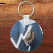 Porte-clés L'homme dessine le concept d'écran tactile de prix (Recto)