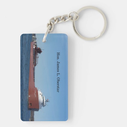 Porte-clés L'honorable James L. Oberstar rectangle porte - cl (Dos)