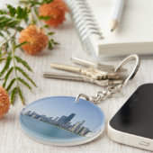 Porte-clés L'horizon de Chicago (Devant Droit)