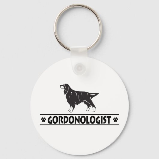 Porte-clés L'humoristique Gordon Setter (Recto)