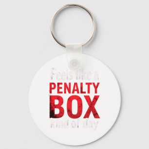 Porte-clés L'humour hockey ressemble à un jour de banc des pé