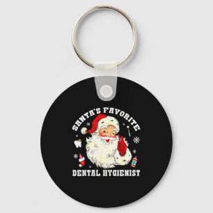 Porte-clés L'hygiéniste dentaire préféré du Père Noël Noël Dr