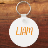 Porte-clés Liam name Metal ring keychain (Verso)