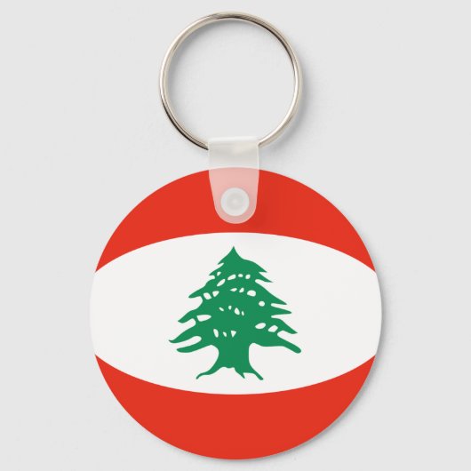 Porte-clés Liban Porte - clé du drapeau Fisheye (Recto)