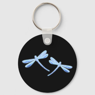 Porte-clés Libellule - Lueur Bleu Glace