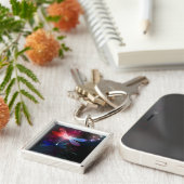 Porte-clés Libellule rouge lumineuse (Côté)