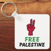 Porte-clés Libérer le génocide de Gaza (Recto)