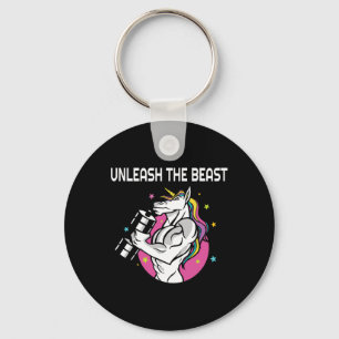 Porte-clés Libérez La Bête - Unicorn Gym Rat Magique Étincell