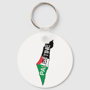 Porte-clés Libérez la Palestine Drapeau sur la carte Palestin