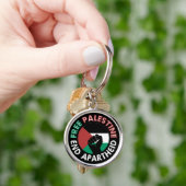 Porte-clés Libérez la Palestine mettre fin à l'apartheid Drap (main)