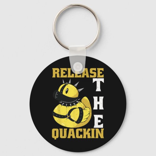Porte-clés Libérez Quackin Gym Bodybuilding — (Recto)