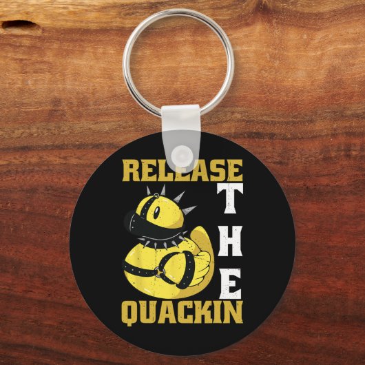 Porte-clés Libérez Quackin Gym Bodybuilding — (Recto)
