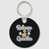 Porte-clés Libérez Quackin Gym Bodybuilding — (Recto)