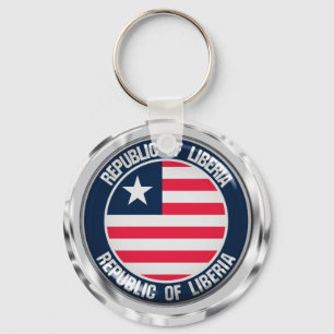Porte-clés Liberia Round Emblem
