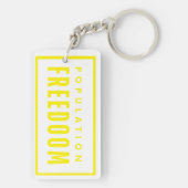 Porte-clés Liberté de la population (Dos)