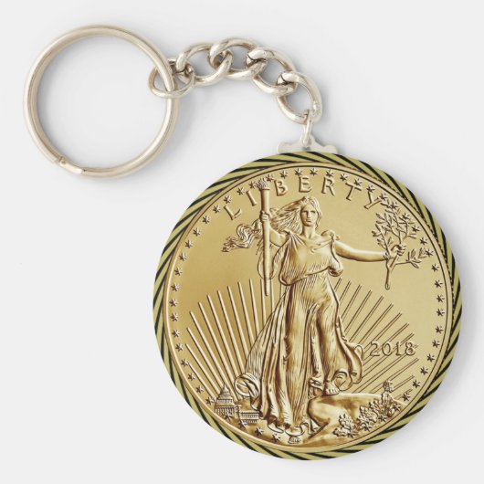 PORTE-CLÉS LIBERTÉ D'OR (Devant)