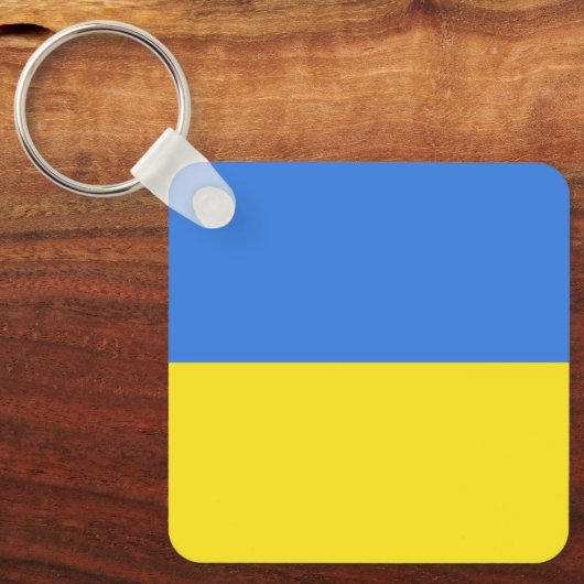 Porte-clés Liberté du drapeau ukrainien (Recto)