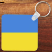 Porte-clés Liberté du drapeau ukrainien (Verso)