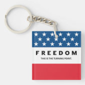 Porte-clés Liberté Un Véritable Patriote (Devant)