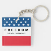 Porte-clés Liberté Un Véritable Patriote (Dos)