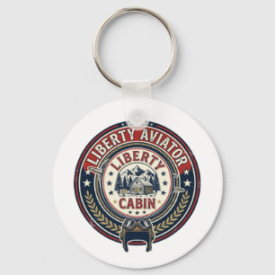 Porte-clés Liberty Aviator Patriotique Aviation Patriotique V