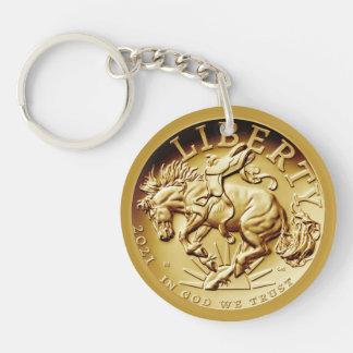 Porte-clés Liberty Horse Coin 