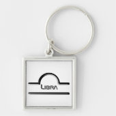 Porte-clés Libra, Conception abstraite du signe zodiaque (Devant)
