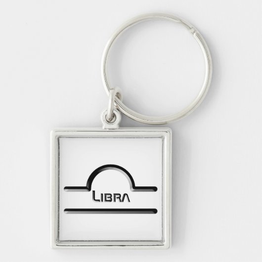 Porte-clés Libra, Conception abstraite du signe zodiaque (Devant)