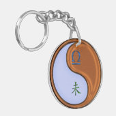 Porte-clés Libra et chèvre de bois (Devant gauche)