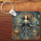 Porte-clés Libra Scales Zodiac Astrology Mystical Birthday (Recto)
