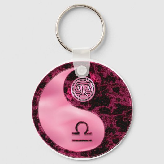 Porte-clés Libra Yin Yang (Recto)