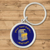 Porte-clés Librairie rétro