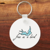 Porte-clés Libre comme un oiseau (Recto)