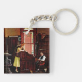Porte-clés Licence de mariage par Norman Rockwell (Dos)