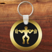 PORTE-CLÉS LICENCE GOLD WEIGHTLIFER (Recto)