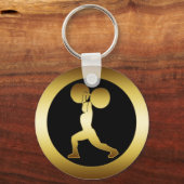 PORTE-CLÉS LICENCE GOLD WEIGHTLIFER (Recto)