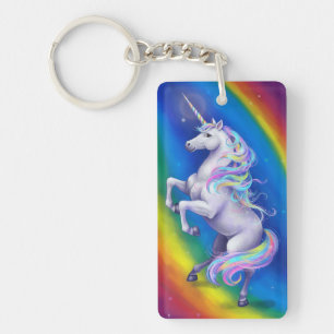 Porte-clés Licorne avec Arc-en-Ciel